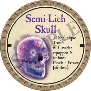 Semi-Lich Skull - 2020 (Gold) - C12