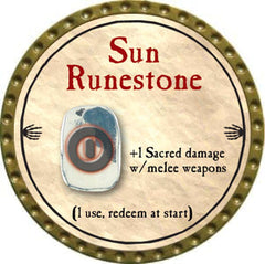 Sun Runestone - 2012 (Gold) - C132