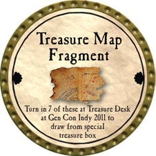 Treasure Map Fragment - 2011 (Gold) - C132