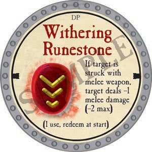 Withering Runestone - 2020 (Platinum) - C134