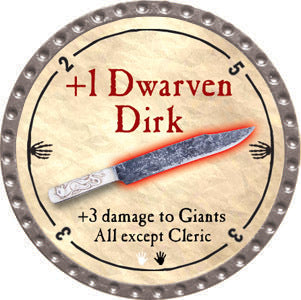 +1 Dwarven Dirk - 2012 (Platinum)