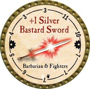 +1 Silver Bastard Sword - 2013 (Gold)