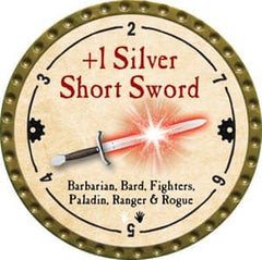 +1 Silver Short Sword - 2013 (Gold)