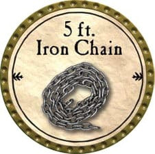 5 ft. Iron Chain - 2009 (Gold)