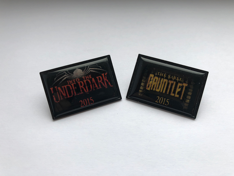 True Dungeon Into The Underdark and The Sable Gauntlet Button Set - 2015