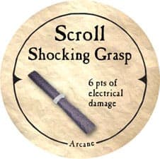 Scroll Shocking Grasp - 2006 (Wooden)