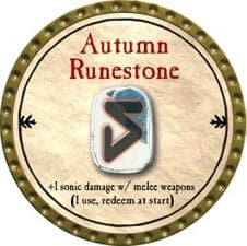 Autumn Runestone - 2009 (Gold)