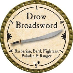 Drow Broadsword - 2015 (Gold)