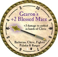 Gearon’s +2 Blessed Mace - 2009 (Gold) - C117