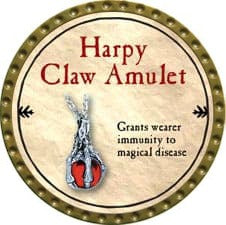 Harpy Claw Amulet - 2009 (Gold) - C17