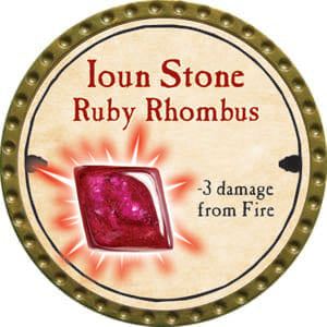 Ioun Stone Ruby Rhombus - 2014 (Gold)