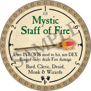 Mystic Staff of Fire - 2022 (Gold) - C17