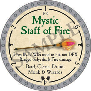 Mystic Staff of Fire - 2022 (Platinum) - C17