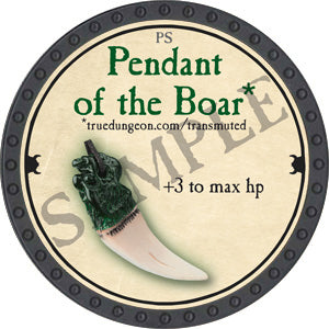 Pendant of the Boar - 2018 (Onyx) - C26