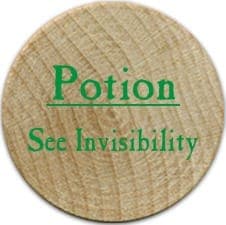 Potion See Invisibility - 2006 (Wooden) - C37