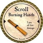Scroll Burning Hands - 2008 (Gold)