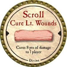 Scroll Cure Lt. Wounds (R) - 2008 (Gold)