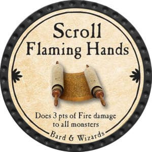 Scroll Flaming Hands - 2015 (Onyx) - C26