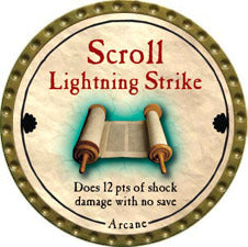 Scroll Lightning Strike - 2011 (Gold)