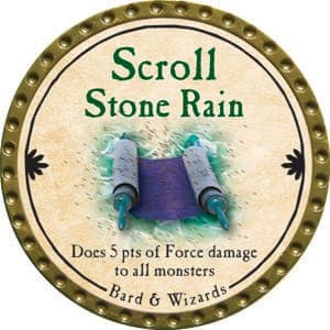 Scroll Stone Rain - 2015 (Gold)