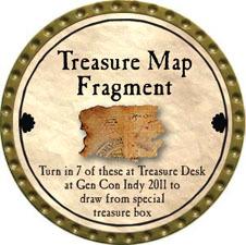 Treasure Map Fragment - 2011 (Gold) - C26